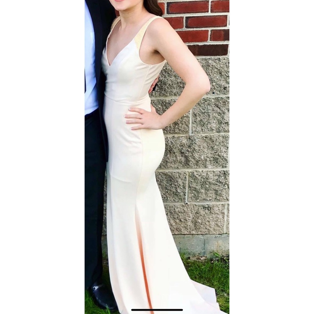 LuLus Celena Nude Formal Dress